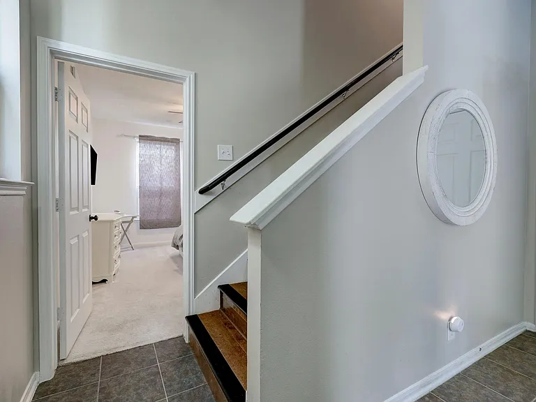 Upon entry and entering first floor bedroom