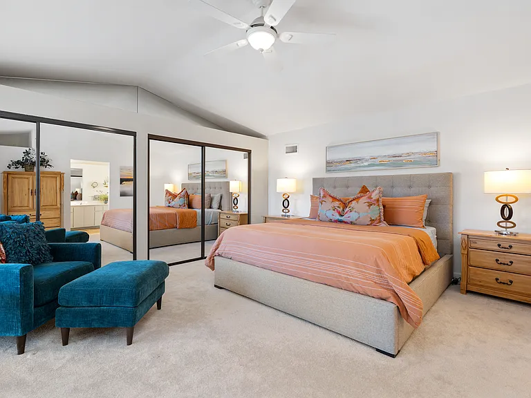 Master upstairs bedroom suite.