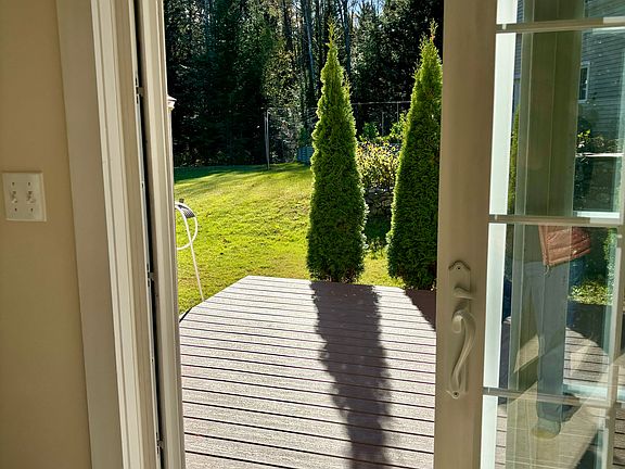 Main entrance from newly built private deck.