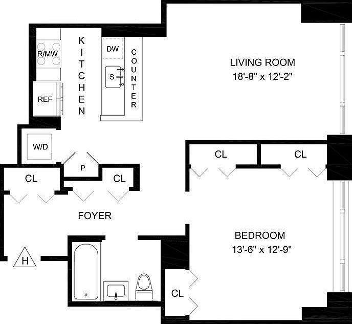 2nd image of 160 W 62nd St APT 27H