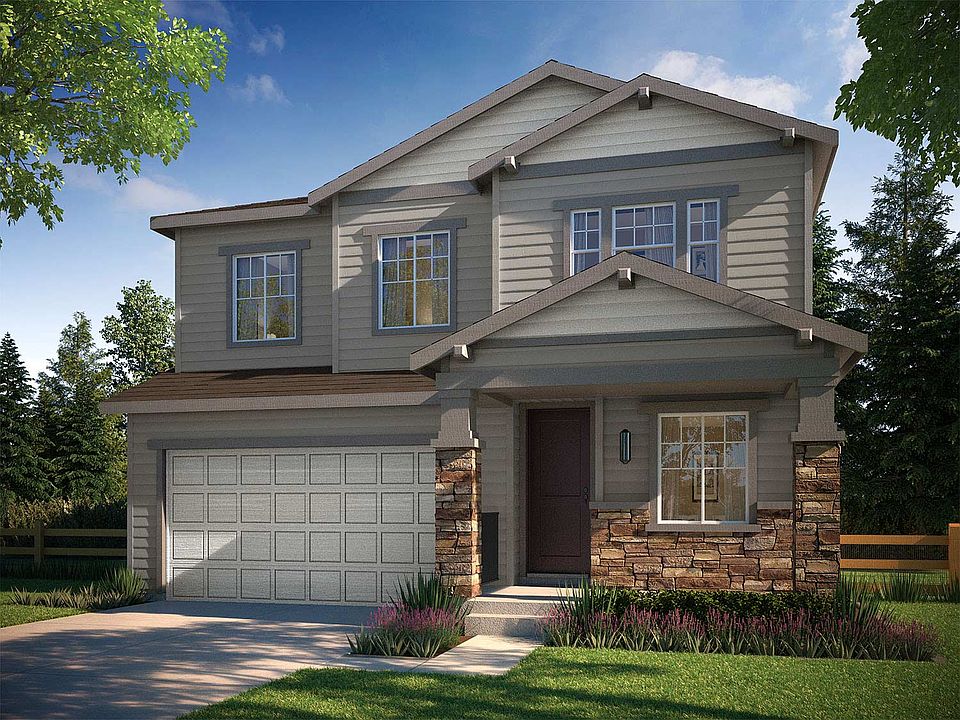 Residence 3503 Rendering Craftsman Style Exterior - Colors and materials will vary on actual home.