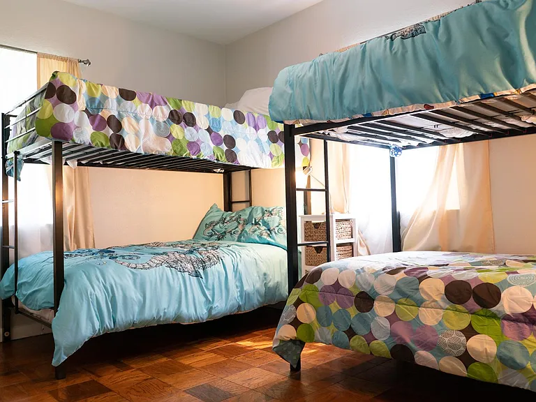 2nd bedroom which sleeps up to four people.
