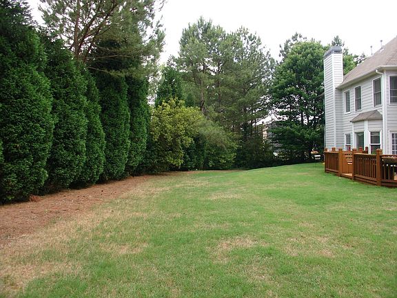 Flat Cul de sac backyard