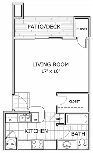 Floor plan Studio