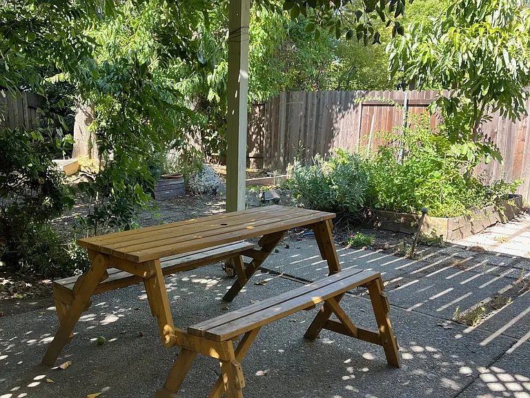 Backyard patio