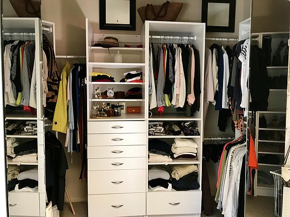 Built in closets throughout home