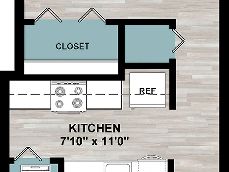 S1 | Studio Floorplan S1 | Studio Floorplan