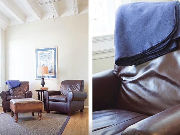 Hardwood floors and high ceilings