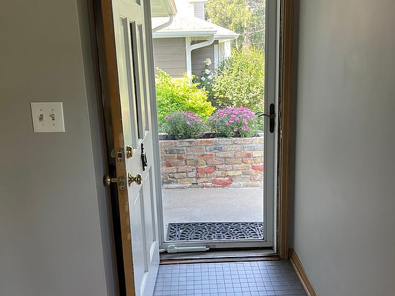 Looking out front door.