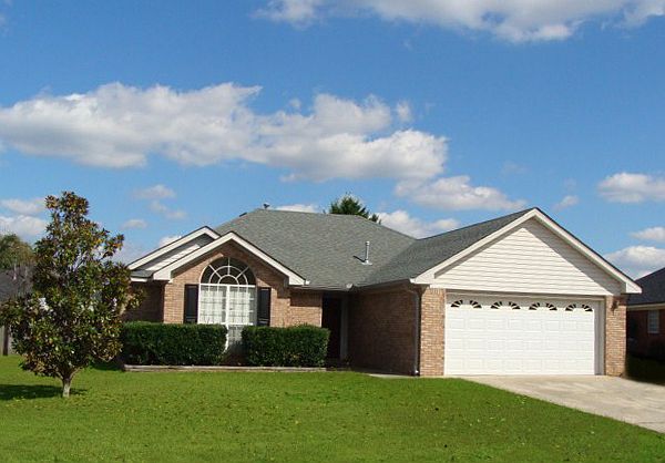 Front view of all brick home