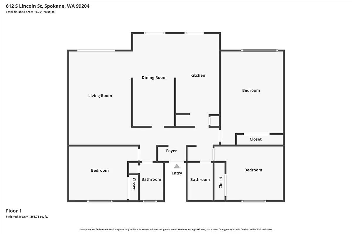 Floor plan Three Bedroom