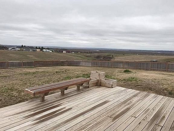 Half of the deck facing East