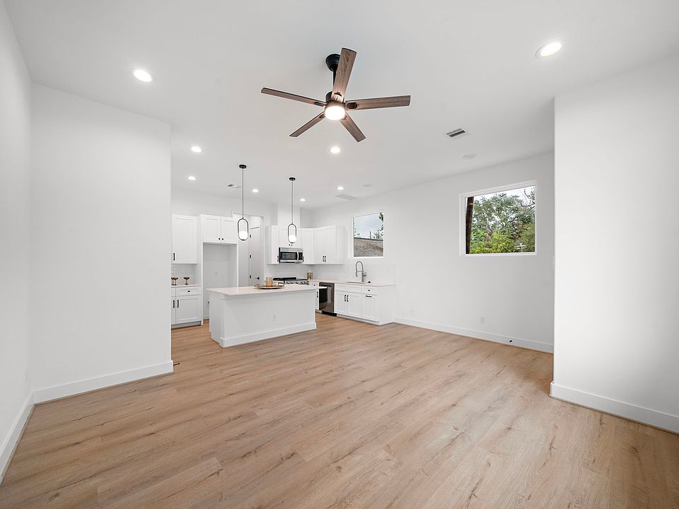 View of the kitchen from the living room