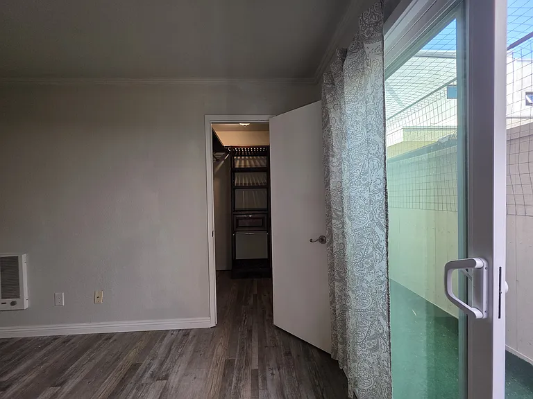 Patio extends length of closet