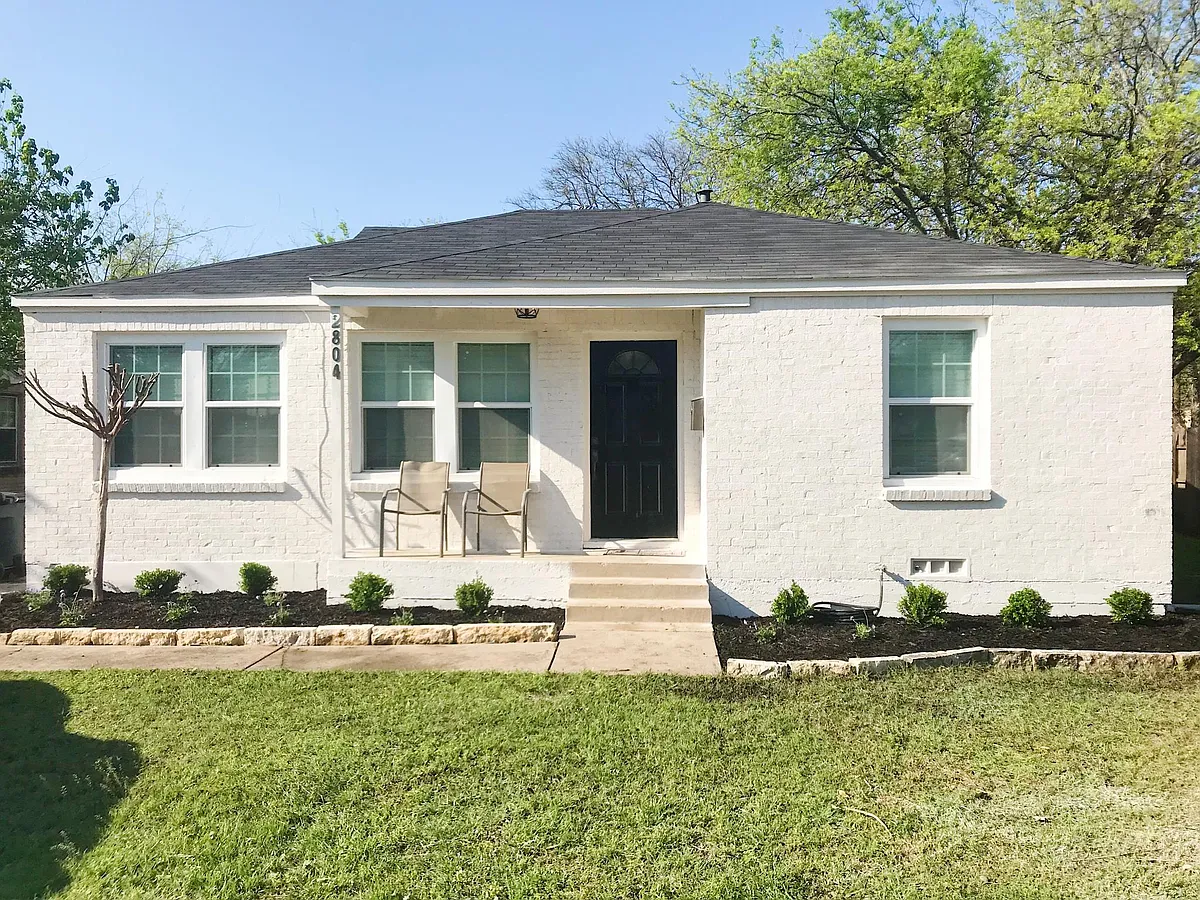 Exterior - Black shutters will be added, new front door has - 2804 W Biddison St