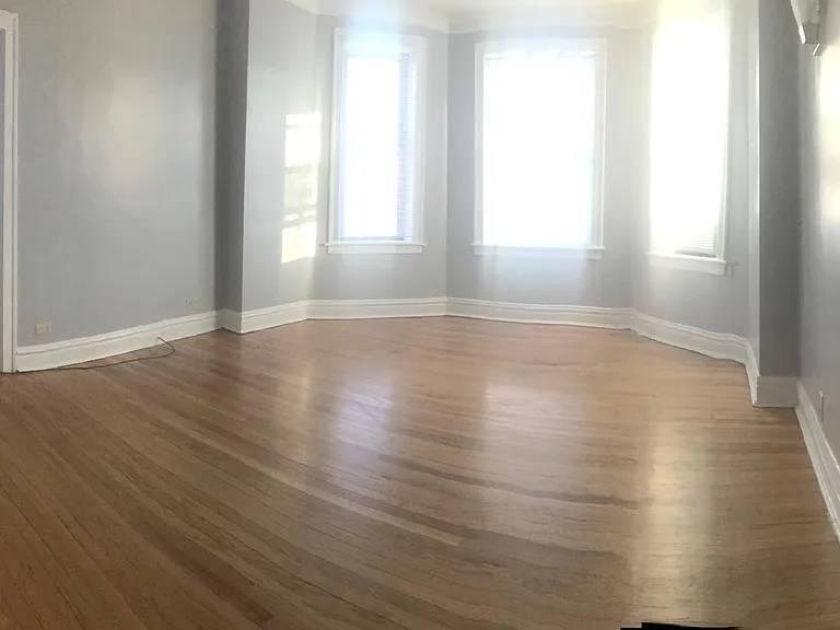 Living room, large with beautiful flooring