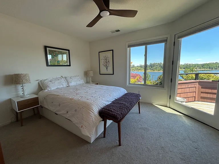 Main suite with view of Mt. Hood and the Willamette River