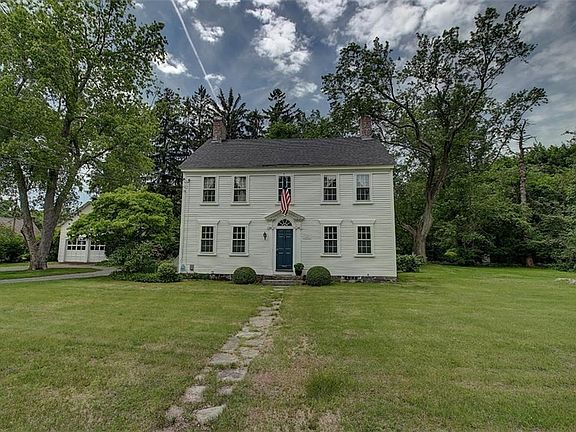 When built in 1771 the 5 bay Colonial was designed with chimneys on either end to accommodate a center hall.