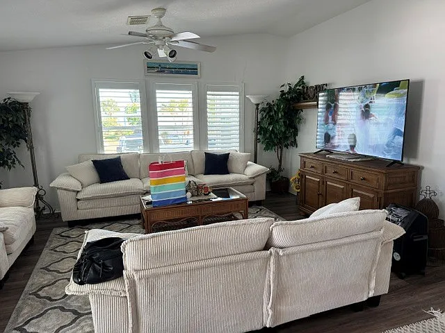 Huge Living Room with 65" Big Screen 
TV