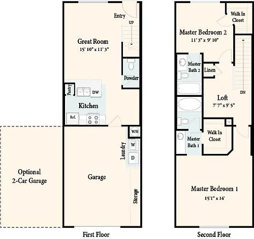 Floor plan Lanai - Townhome