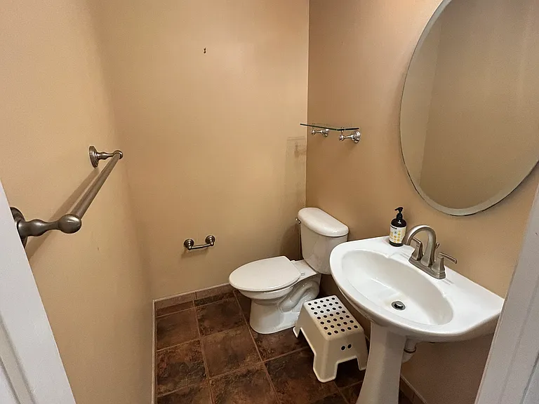 Half bath (powder room) on first floor. Ultimate convenience!