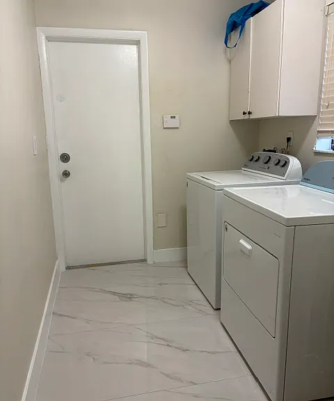 Inside laundry room