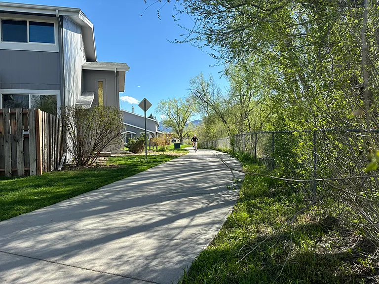 Bike/walk path runs through Park East Square