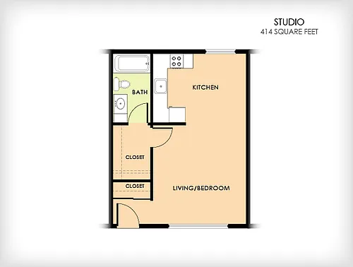 Floor plan Studio