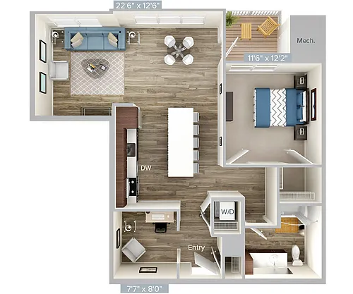 Floor plan A8D-929