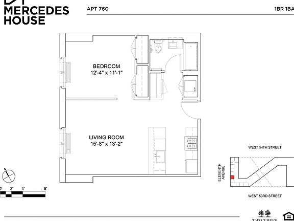 2nd image of 550 W 54th St #760