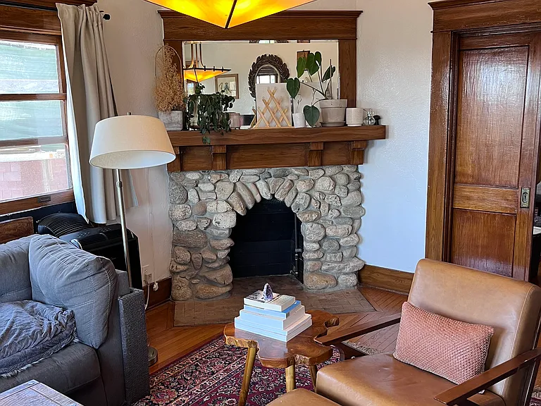 Living room with furniture
