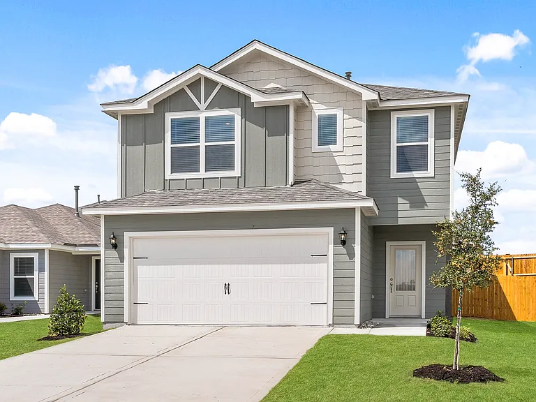 The Juniper is a beautiful two-story siding home.