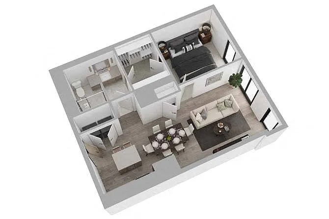 Floor plan 1B05