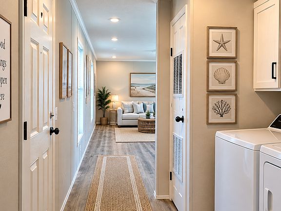 Hallway to living room