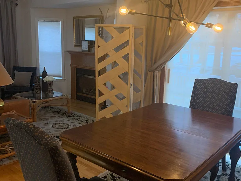 Dining room that leads to the deck