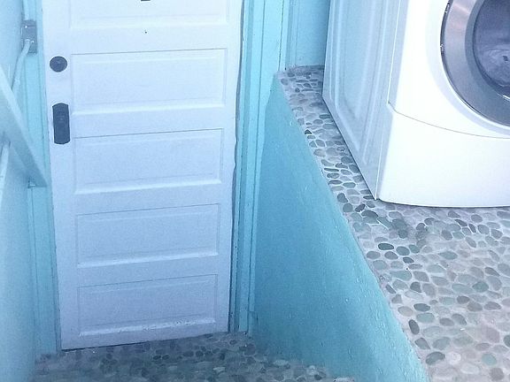 Entrance through the laundry room