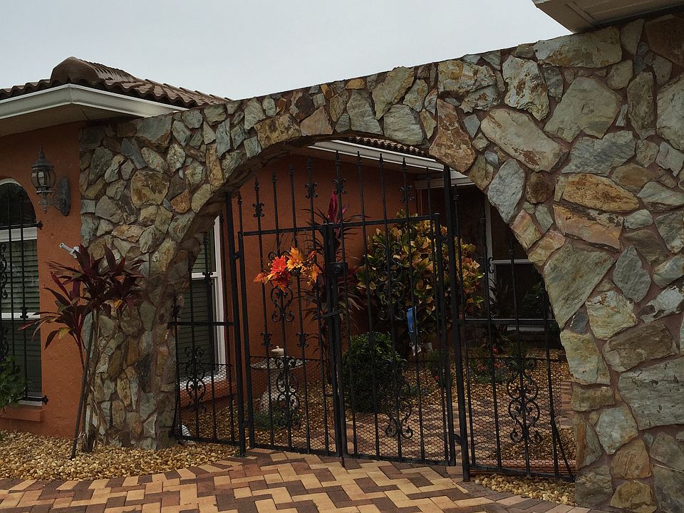 Front courtyard gate