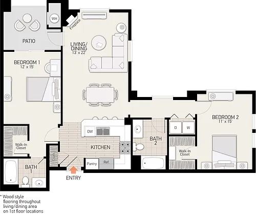 Floor plan Plan U