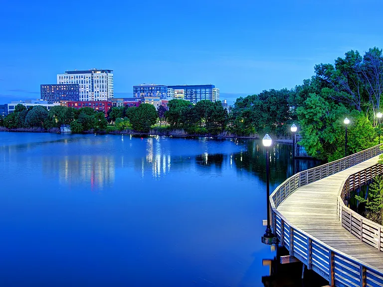 Enjoy being adjacent to Mystic River Reservation with river walks and trails.