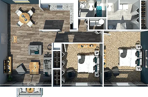 2 Bedroom 2 Bedroom