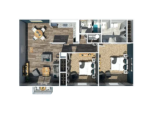 Floor plan 2 Bedroom