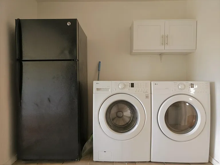 Front load washed dryer and Refrigerator