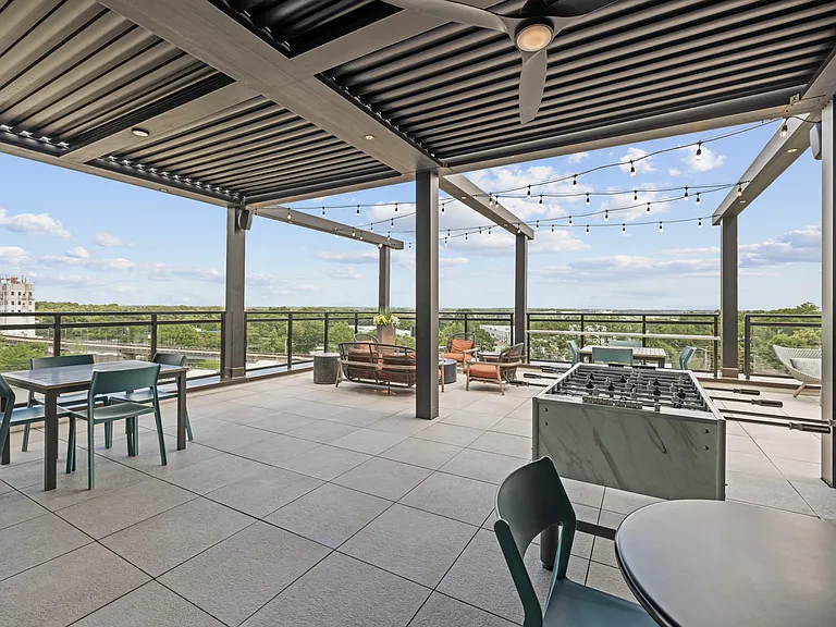 Rooftop Terrace with TV, Fire Pit and Foosball Table