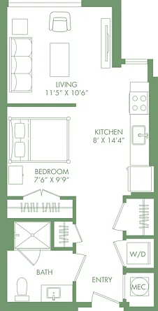 S4 | studio | 549 Sq Ft S4 | studio | 549 Sq Ft