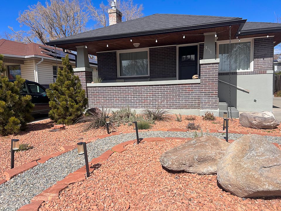 View from the front. The plants have drip lines for watering in the summer and are much larger now!