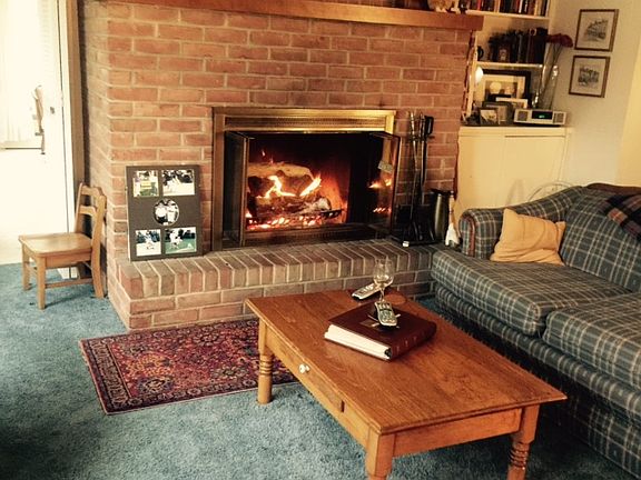 Family room fireplace