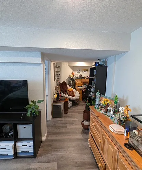 Tons of space in the basement for this bedroom suite or family room