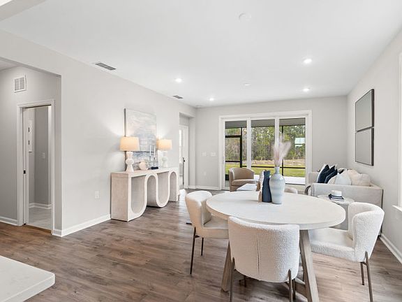 Kitchen view of Dining Area Gathering Space in Model Home