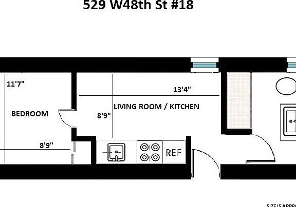 2nd image of 529 W 48th St APT 18A