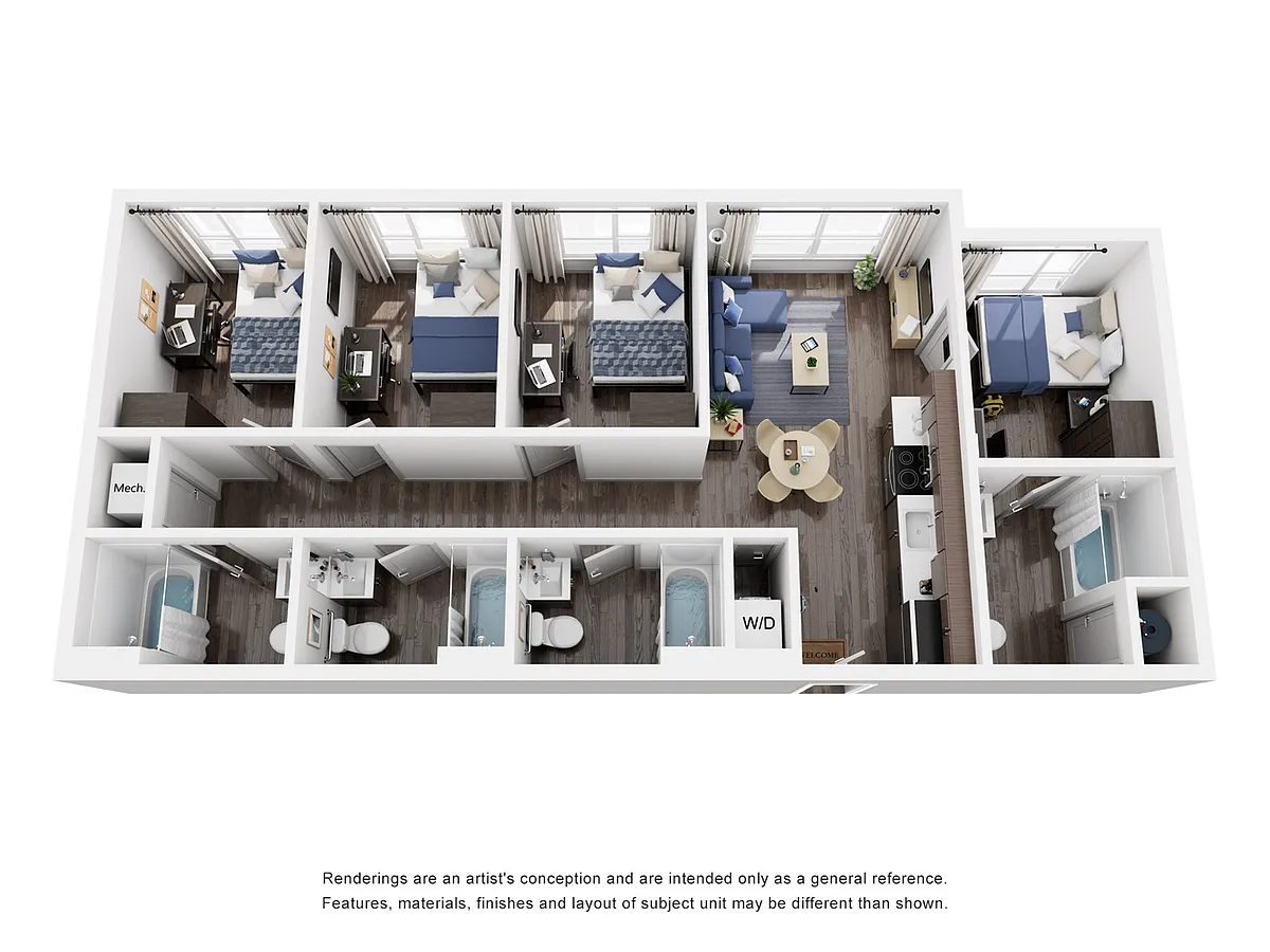 Floor plan 4x4B